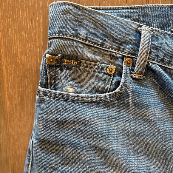 Polo Ralph Lauren $268 The Avery Boyfriend Distressed Jeans 29/8 like new - Picture 7 of 15